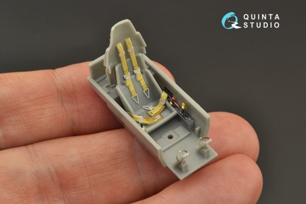 Quinta Studio QD48271 Hs 129B-2 3D-Printed &amp; coloured Interior on decal paper (Hasegawa) 1/48
