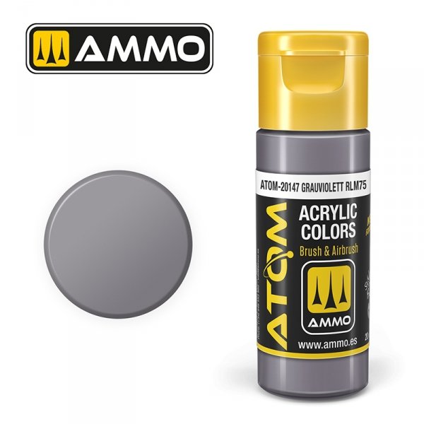 AMMO of Mig Jimenez 20147 ATOM COLOR Grauviolett RLM75 20ml
