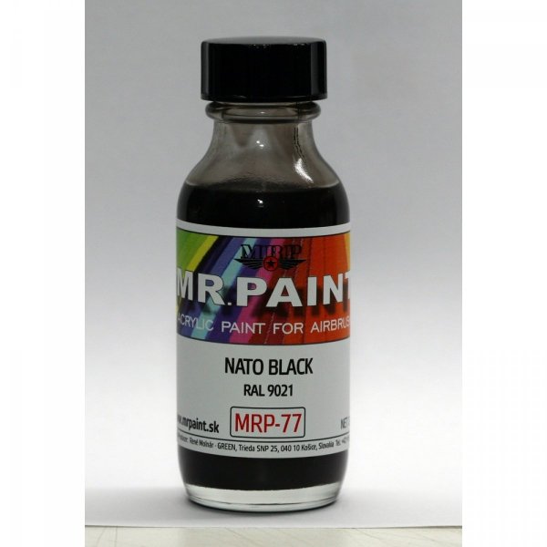 MR. Paint MRP-077 NATO BLACK Modern AFV 30ml