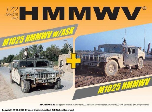 Dragon 7294 M1025 HMMWV w/ASK (1:72)