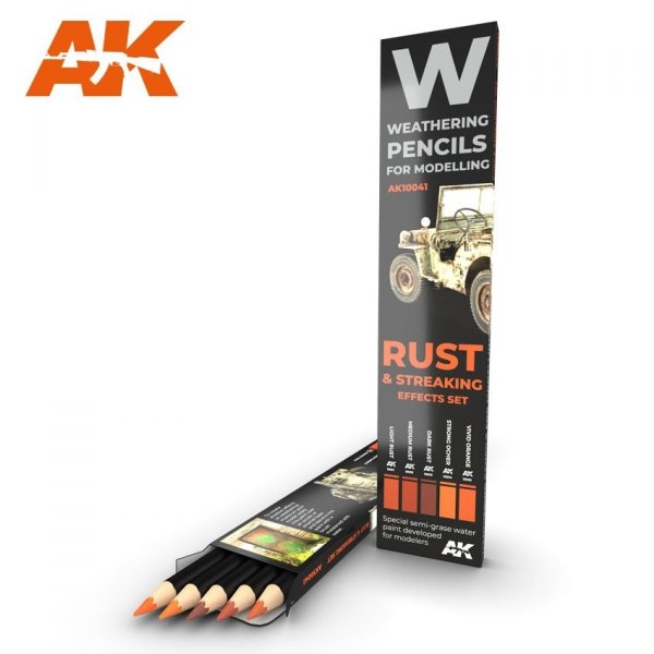 AK Interactive AK10041 RUST &amp; STREAKING: EFFECTS SET