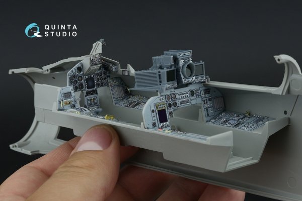 Quinta Studio QDS+32231 Tornado ECR German 3D-Printed &amp; coloured Interior on decal paper (Italeri) (Small version) (with 3D-printed resin parts) 1/32