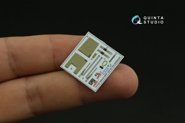 Quinta Studio QD48279 F/A-18C early 3D-Printed &amp; coloured Interior on decal paper (HobbyBoss) 1/48