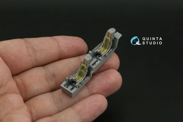 Quinta Studio QD+72137 Mirage 2000N 3D-Printed &amp; coloured Interior on decal paper (Dream Model) (with 3D-printed resin part)  1/72