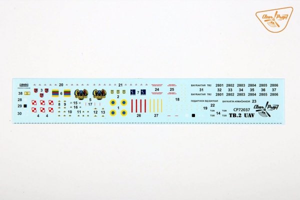 Clear Prop! CP72037 TB.2 UAV in Polish service STARTER KIT 1/72