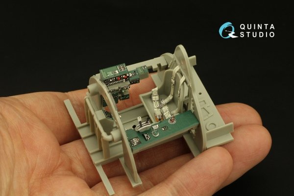 Quinta Studio QD32185 F4F-4 Wildcat 3D-Printed coloured Interior on decal paper (Trumpeter) 1/32