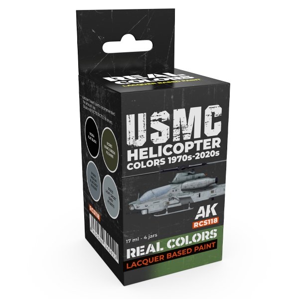 AK Interactive RCS118 USMC Helicopter Colors 1970s-today 4x17ml