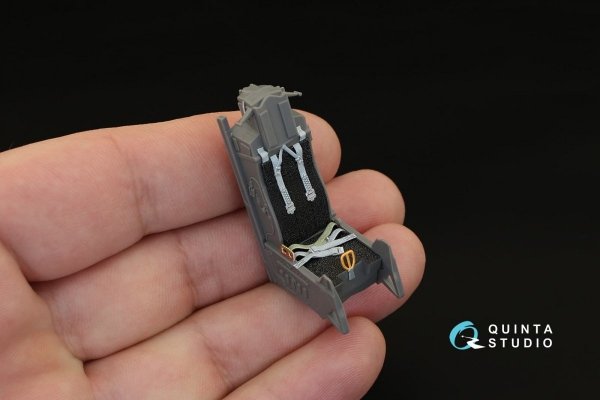Quinta Studio QD32021 F-16C 3D-Printed &amp; coloured Interior on decal paper (for Academy kit) 1/32