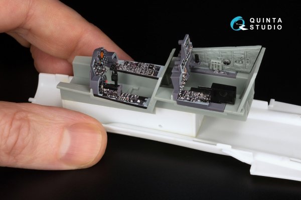 Quinta Studio QD+48489 F-4J Phantom II 3D-Printed &amp; coloured Interior on decal paper (Academy) (with 3D-printed resin parts) 1/48
