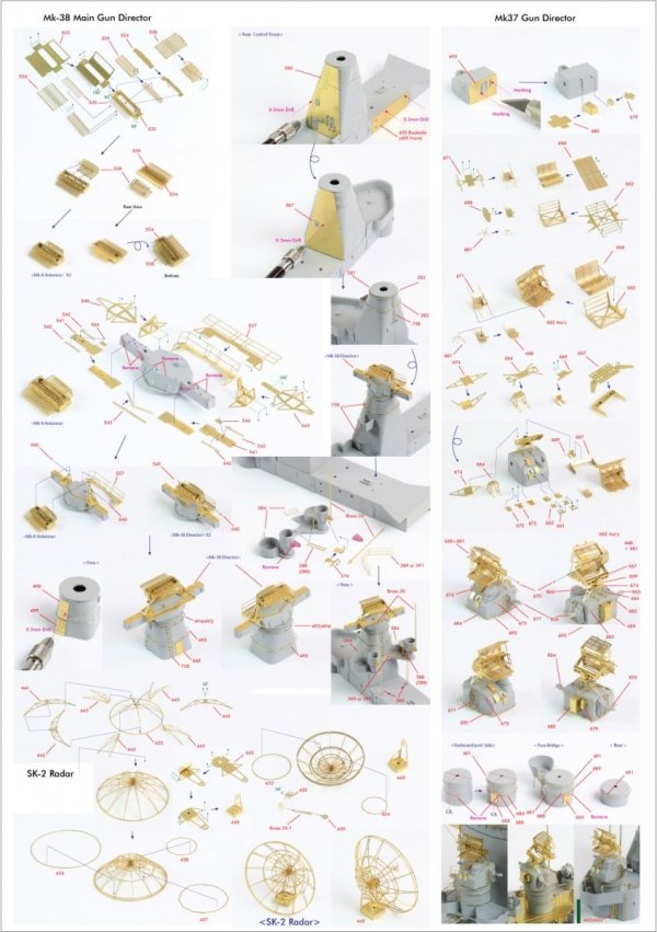 Pontos 22002F1 USS BB-63 Missouri 1945 Detail Up Set (Without wooden deck) (1:200)