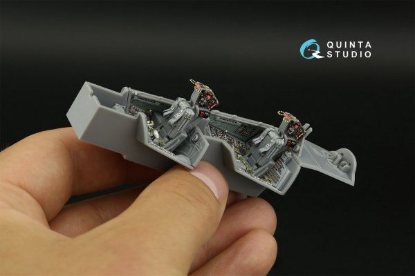 Quinta Studio QD48396 F-14B 3D-Printed &amp; coloured Interior on decal paper (Hobby Boss) 1/48