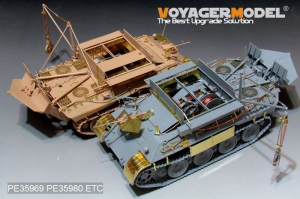 Voyager Model PE35980 WWII German Bergepanther Ausf.A (Late type,Panther G tool holders) Basic For TAKOM 2101 1/35