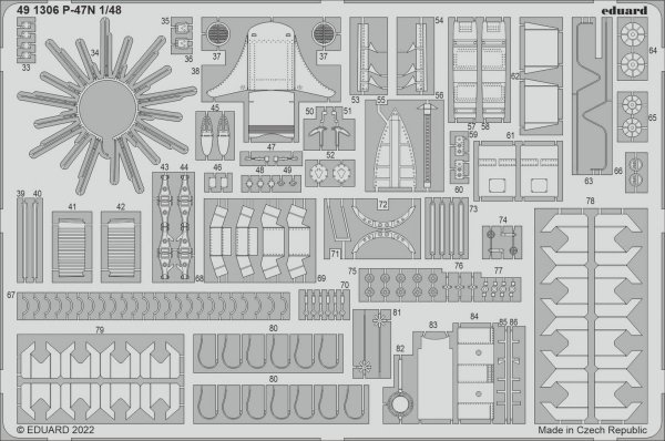 Eduard 491306 P-47N ACADEMY 1/48