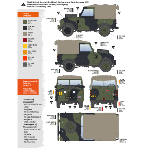AK Interactive AK35012 LAND ROVER 88 SERIES IIA ROVER 8 1/35