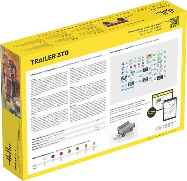 Heller 57410 Starter Kit - Trailer 3to 1/24