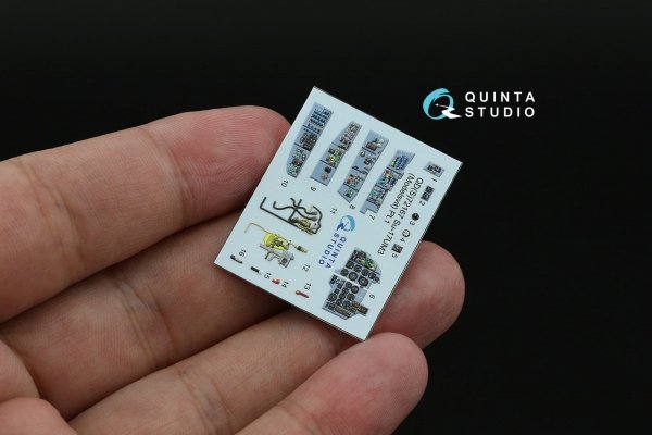 Quinta Studio QD+72167 Su-17UM3 3D-Printed &amp; coloured Interior on decal paper (Modelsvit) (with 3D-printed resin part) 1/72