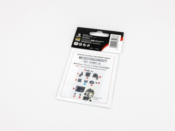 Red Fox Studio QS-48029 Messerschmitt Bf 109G-6 with WFR.GR.21 Rocket panel Tamiya 1/48