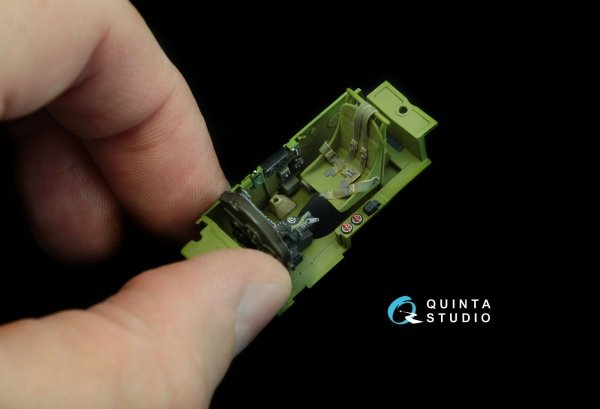Quinta Studio QD48030 P-38G 3D-Printed &amp; coloured Interior on decal paper (for Tamiya kit) 1/48