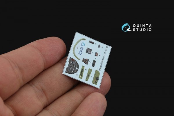 Quinta Studio QD72139 P-51D early 3D-Printed coloured Interior on decal paper (Airfix) 1/72