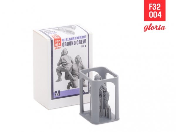 Gloria F32004 Ground Crew US Air Force vol.4 3D Printed Figures 1/32