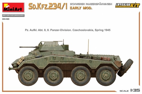 MiniArt 35410 Sd.Kfz.234/1 Schwerer Panzerspahwagen. EARLY MOD. INTERIOR KIT 1/35
