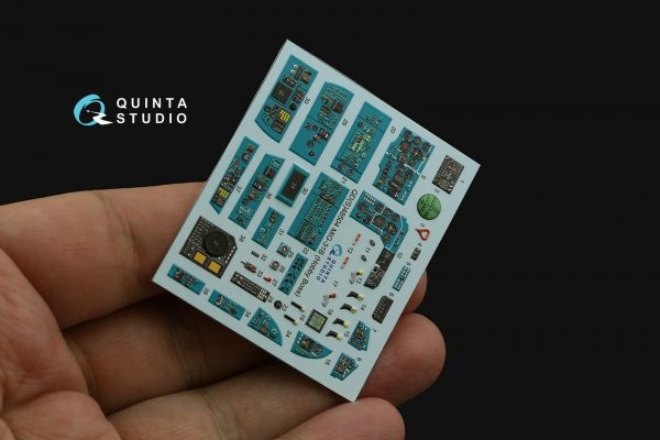Quinta Studio QDS-48504 MiG-31B 3D-Printed &amp; coloured Interior on decal paper (Hobby Boss) (Small version) 1/48