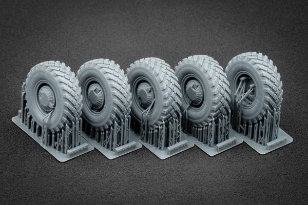 ScaleX WM 35016S GAZ Tiger V2(with shield) Sagged wheel set (for Meng) 1/35