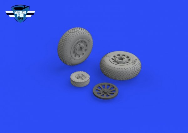 Eduard 648988 P-51B / C wheels cross tread EDUARD 1/48
