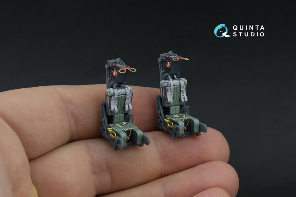 Quinta Studio QR+48093 GRU-7A early, 2 ejection seats for F-14 A (Hasegawa, GWH) 1/48