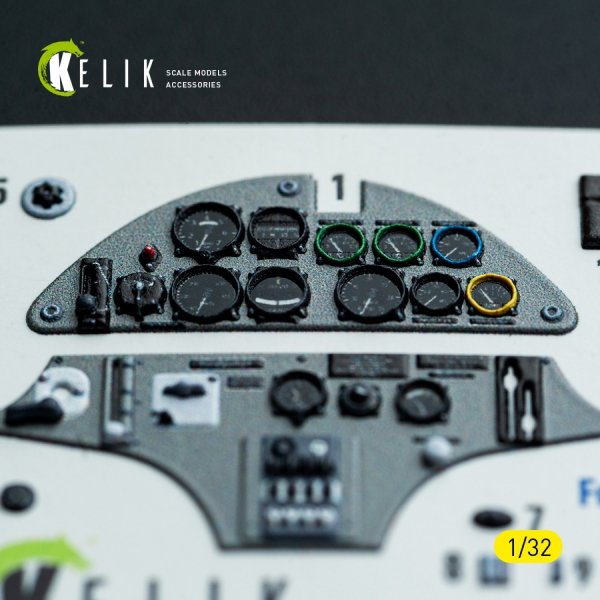 Kelik K32046 Hs-123A-1 - interior 3D decals for ICM kit 1/32
