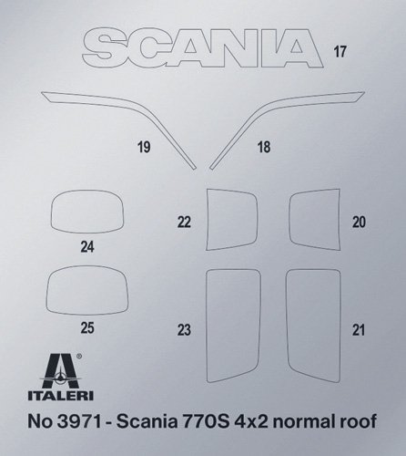 Italeri 3971 Scania S770 4x2 Normal Roof &quot;Grey Cab&quot; 1/24
