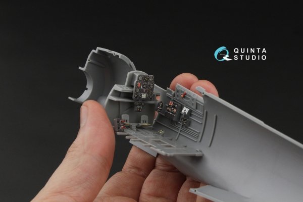 Quinta Studio QD32265 Nakajima Ki-44 Tojo 3D-Printed &amp; coloured Interior on decal paper ( Hasegawa )( Interior 3D Decal ) 1/32