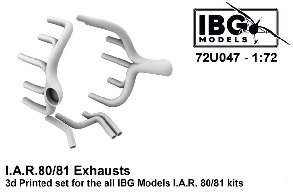 IBG 72U047 I.A.R. 80/81 Exhausts 1/72
