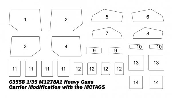 I Love Kit 63558 M1278A1 Heavy Guns Carrier modification with the MCTAGS 1/35