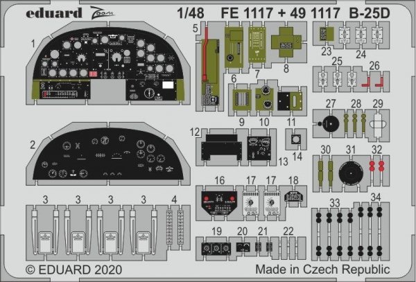 Eduard 491117 B-25D 1/48 REVELL