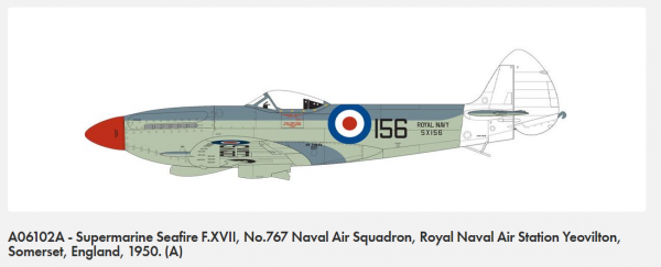 Airfix 06102A Supermarine Seafire F.XVII 1/48