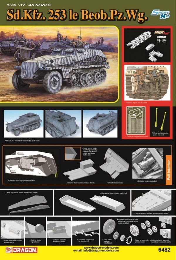 Dragon 6482 Sd.Kfz.253 le.Beob.Pz.Wg. 1/35