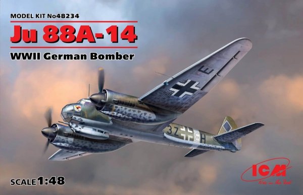 ICM 48234 Ju 88A-14 WWII German Bomber 1/48