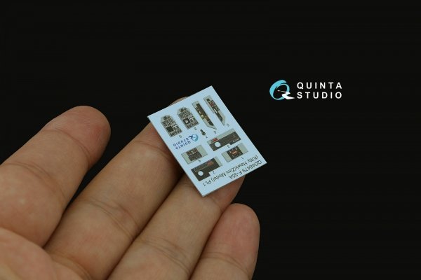 Quinta Studio QD48479 F-35A 3D-Printed &amp; coloured Interior on decal paper (Kitty Hawk/Zimi Model) 1/48