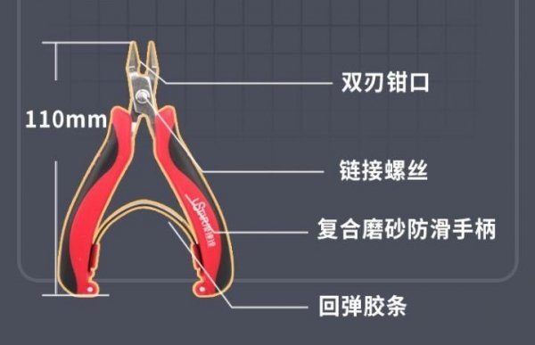 U-Star UA-91360 Double edge cutting pliers / Szczypce tnące z podwójną krawędzią