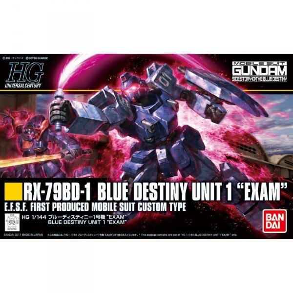 Bandai 58268 HGUC RX-79BD-1 BLUE DESTINY UNIT 1 &quot;EXAM&quot; GUN58268 1/144