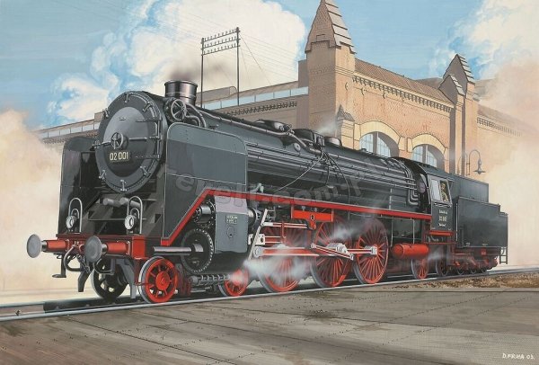 Revell 62171 Express locomotive BR 02 - Tender 2'2'T30 Model Set ( H0 ) 1/87