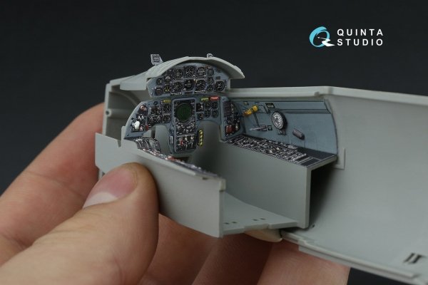 Quinta Studio QD32246 F-104A 3D-Printed &amp; coloured Interior on decal paper (Italeri) 1/32