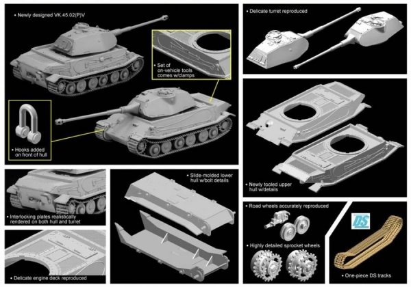 Dragon 7492 VK.45.02(P)V (1:72)