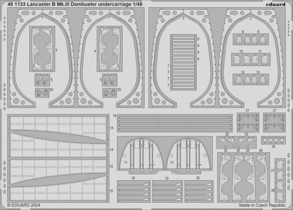 Eduard BIG49413 Lancaster B Mk. III Dambuster PART II HONG KONG MODELS 1/48