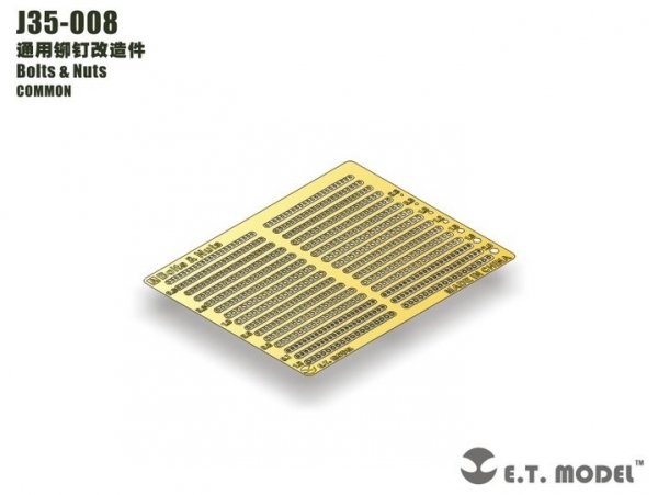 E.T. Model J35-008 Bolts &amp; Nuts 1/35