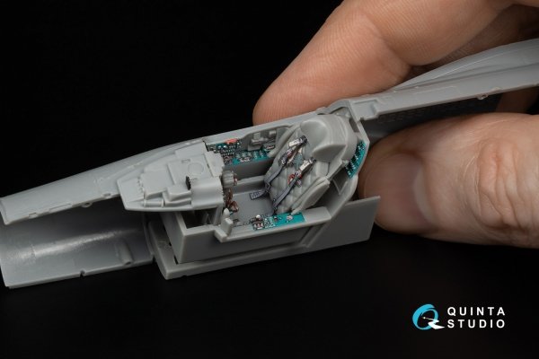 Quinta Studio QD48660 MiG-27M Flogger-J 3D-Printed &amp; coloured Interior on decal paper (Trumpeter) 1/48