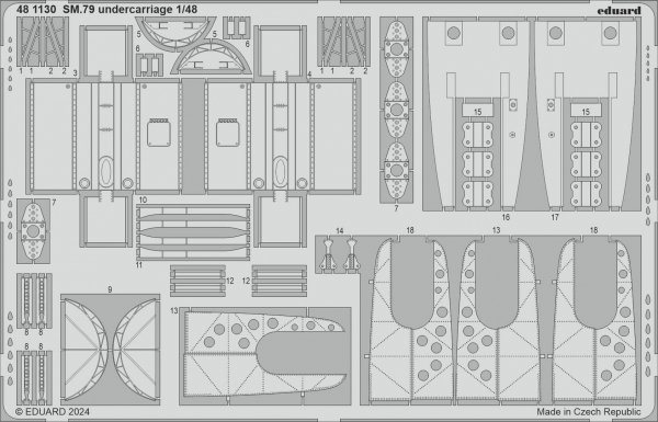 Eduard 481130 SM.79 undercarriage EDUARD 1/48