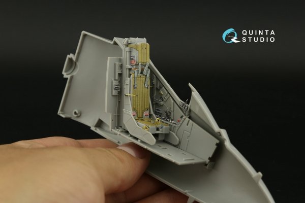 Quinta Studio QD32193 AV-8B Harrier II early 3D-Printed &amp; coloured Interior on decal paper (Trumpeter) 1/32