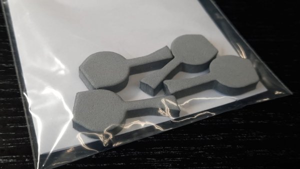 Omask 74803 Bf 109 E wheel bay plugs (for Eduard) 1/48